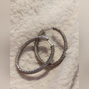 Elegant Silver Hoop Earrings